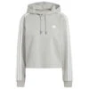 ADIDAS Women's 3-Stripes FT CR Hoody - Hoodie -Casual Style Shop adidas womens 3 stripes ft cr hoody hoodie