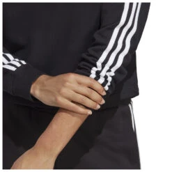 ADIDAS Women's 3-Stripes FT CR Hoody - Hoodie -Casual Style Shop adidas womens 3 stripes ft cr hoody hoodie detail 5