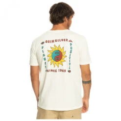 Quiksilver Planet Positive S/S - T-shirt -Casual Style Shop quiksilver planet positive s s t shirt detail 4