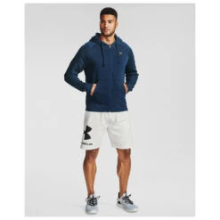 Under Armour Rival Fleece Fullzip Hoodie -Casual Style Shop under armour rival fleece fullzip hoodie detail 3